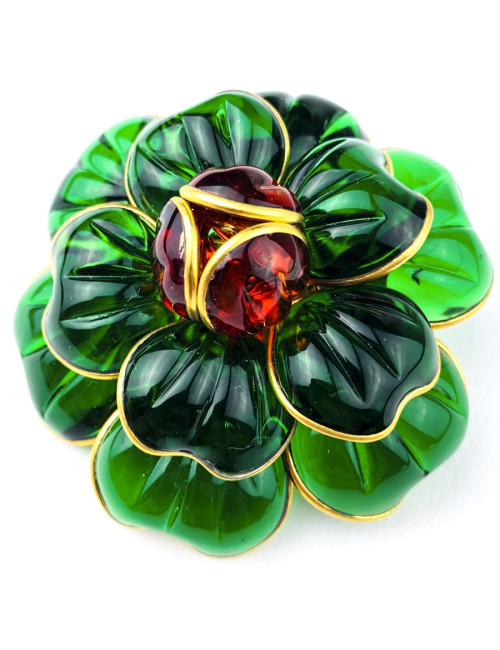 Broche camélia MARGUERITE de VALOIS