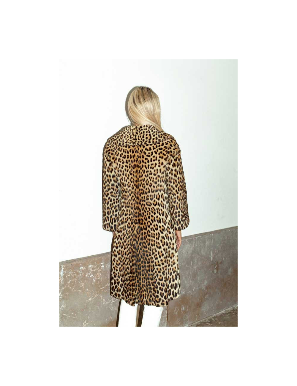  Manteau en peau de panthère Vintage