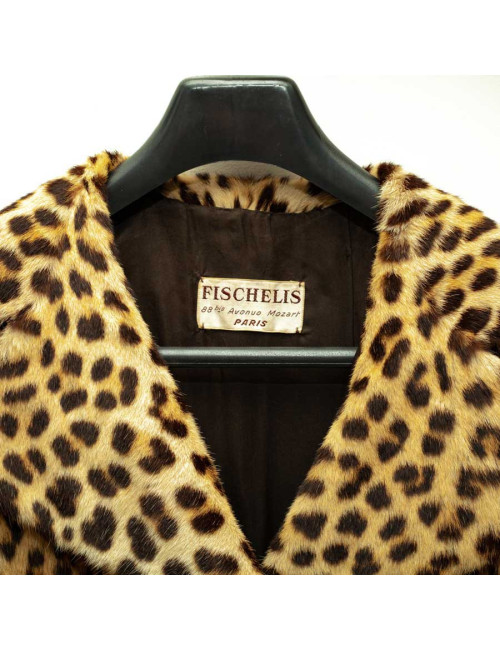  Manteau en peau de panthère Vintage