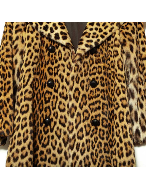  Manteau en peau de panthère Vintage
