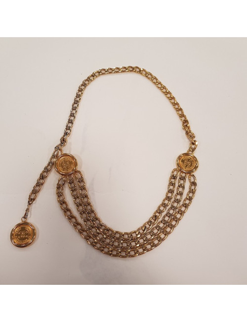 Ceinture chaine CHANEL triple rangs