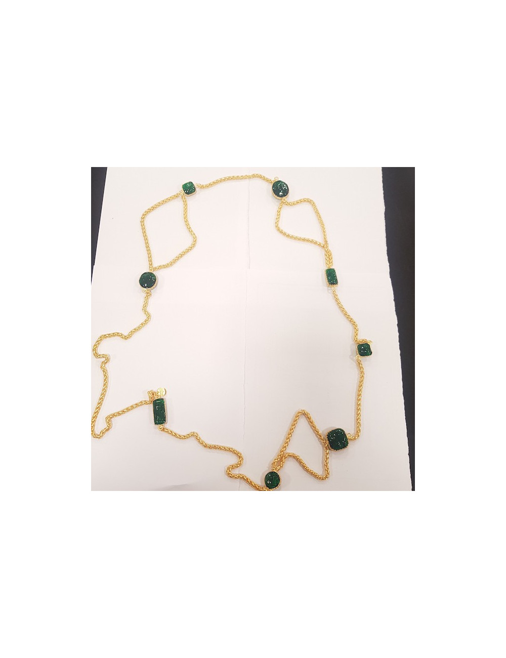 Sautoir Glaçons MARGUERITE DE VALOIS pâte de verre