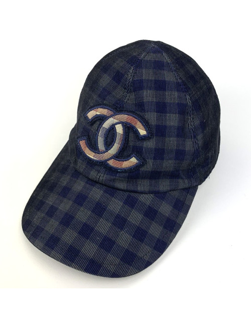 Casquette CHANEL T S à carreaux