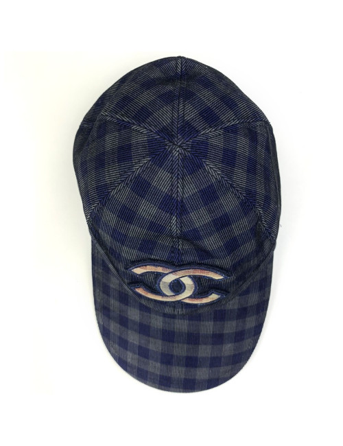 Casquette CHANEL T S à carreaux