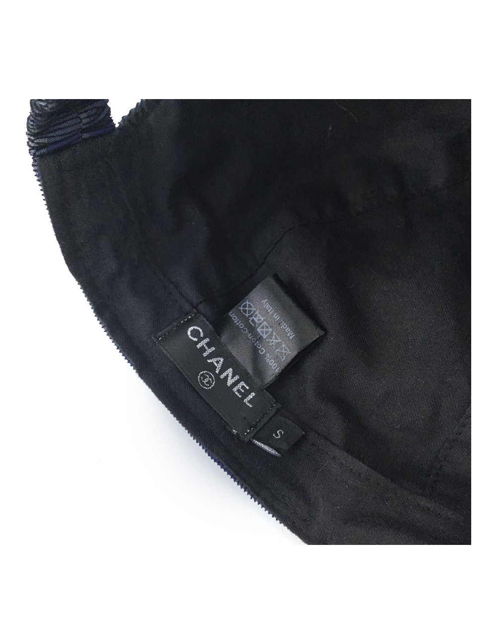 Casquette CHANEL T S à carreaux