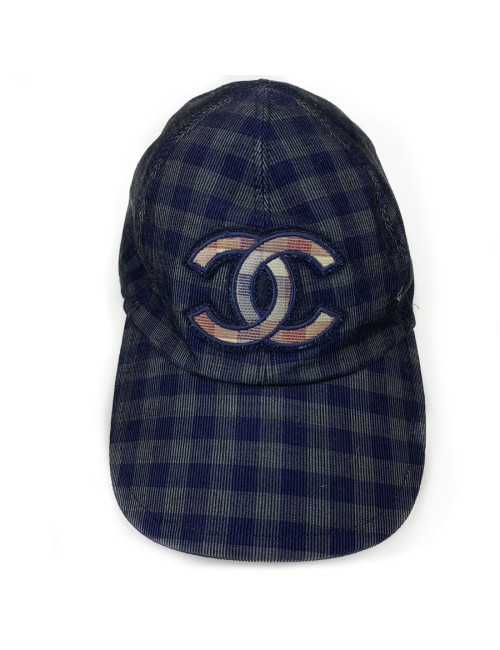 Casquette CHANEL T S à carreaux