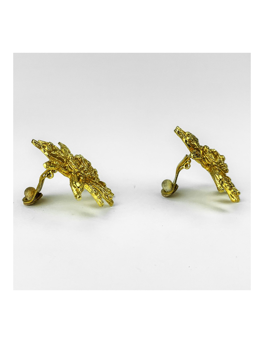 Clips CHRISTIAN LACROIX dorés soleil