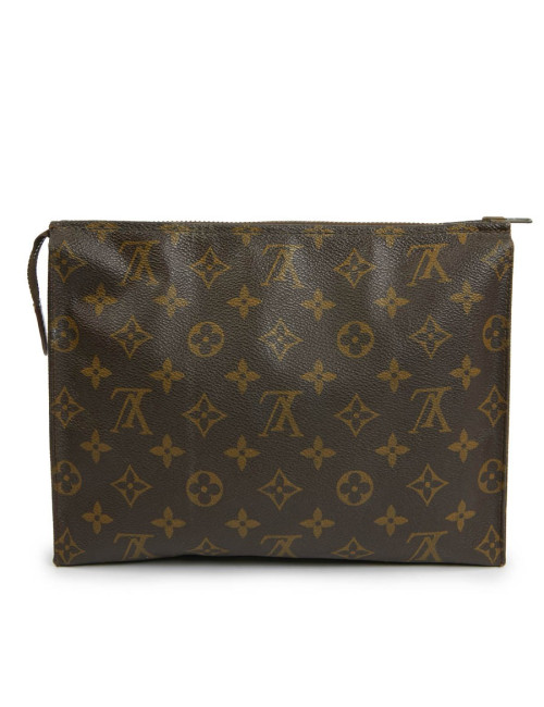 Trousse de toilette LOUIS VUITTON toile monogram marron LV