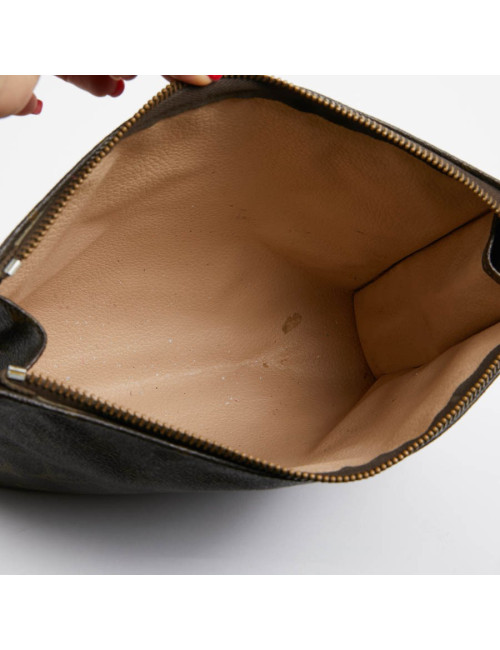 Trousse de toilette LOUIS VUITTON toile monogram marron LV