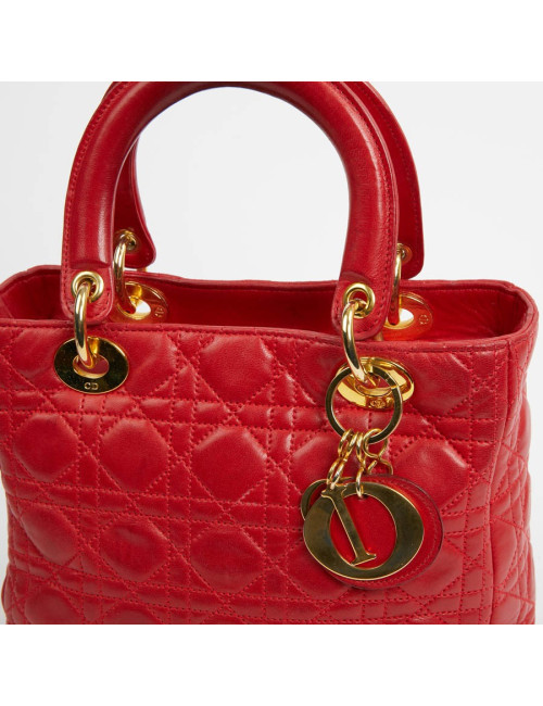 Sac Lady DIOR rouge 