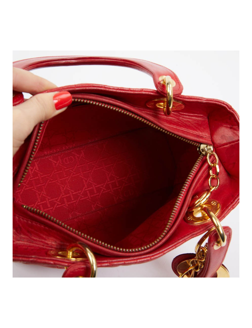 Sac Lady DIOR rouge 