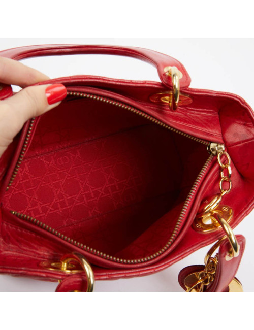 Sac Lady DIOR rouge 