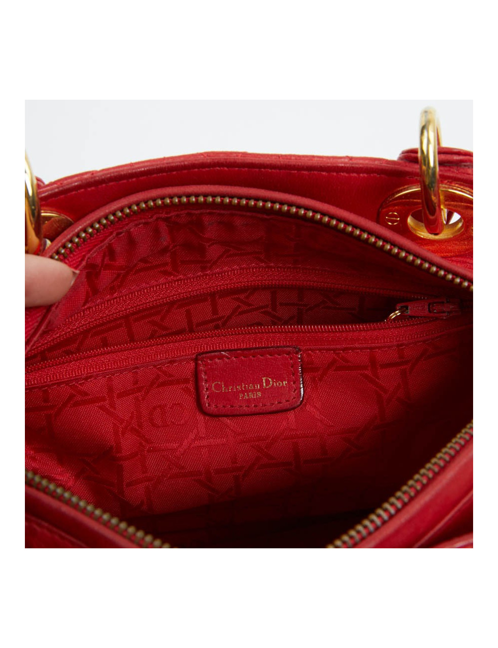 Sac Lady DIOR rouge 
