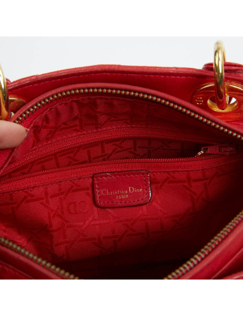 Sac Lady DIOR rouge 