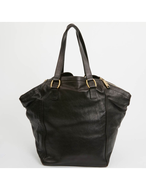 YSL Sac Downtown SAINT LAURENT cuir de veau marron