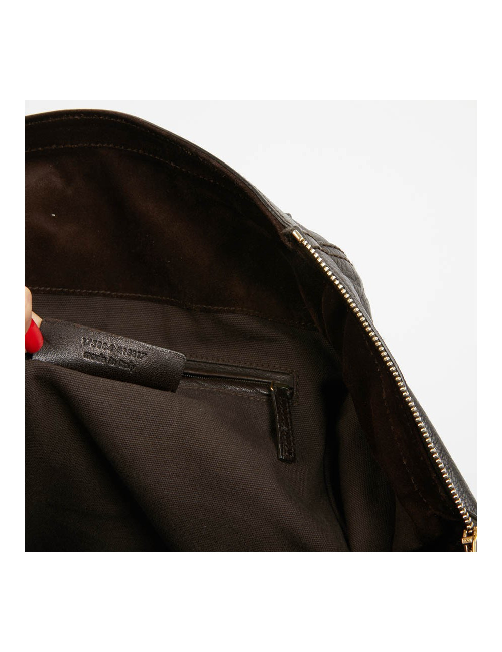 YSL Sac Downtown SAINT LAURENT cuir de veau marron