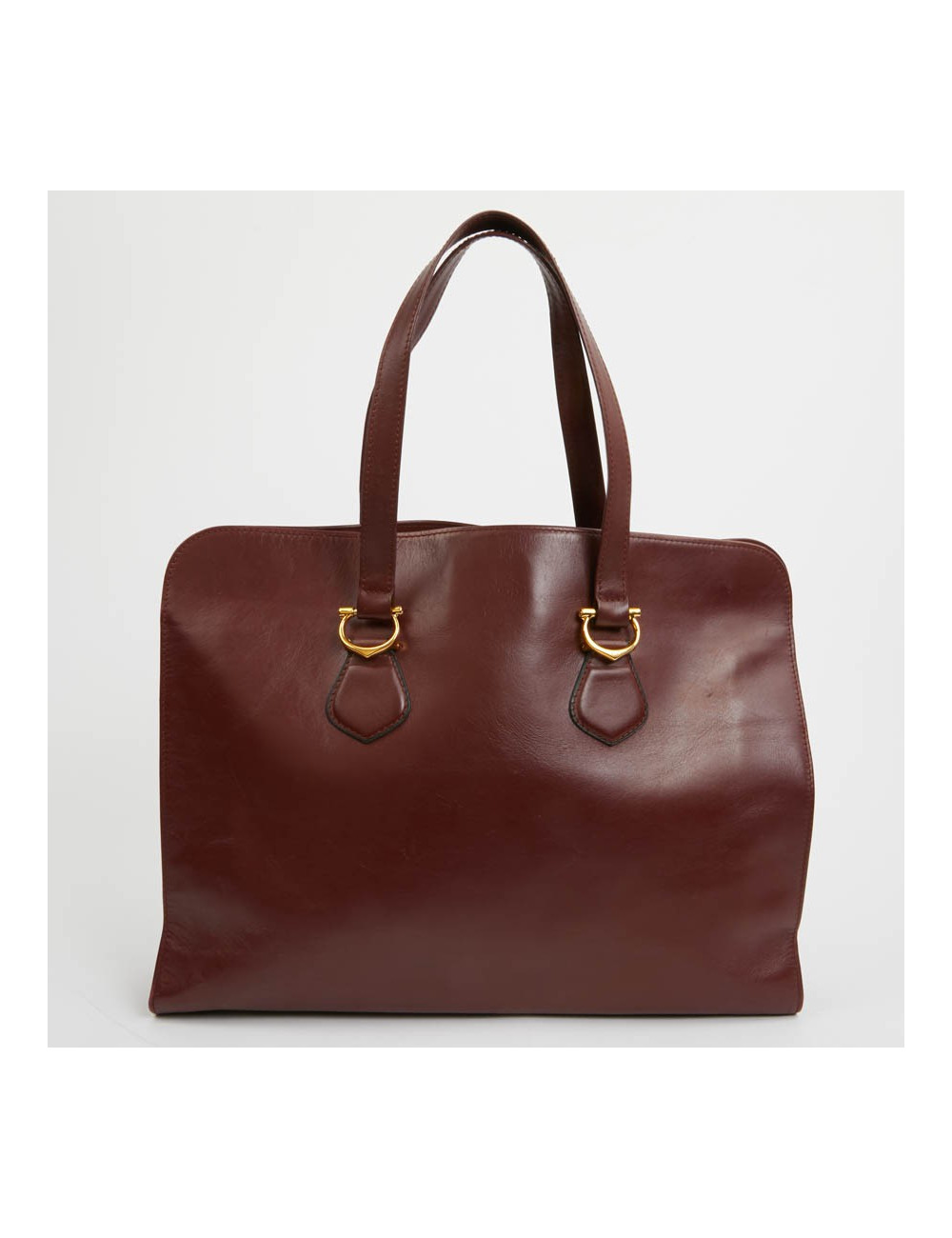 Cabas CARTIER cuir bordeaux