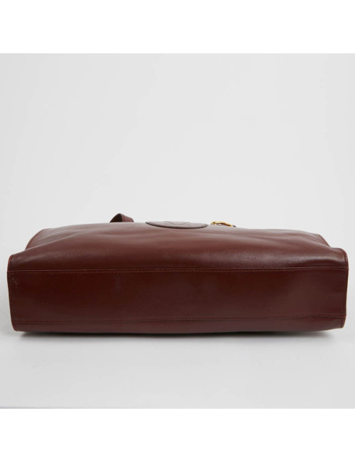 Cabas CARTIER cuir bordeaux