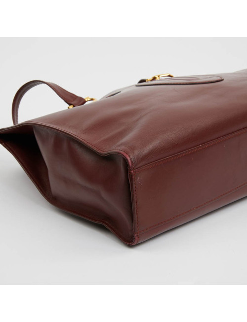 Cabas CARTIER cuir bordeaux