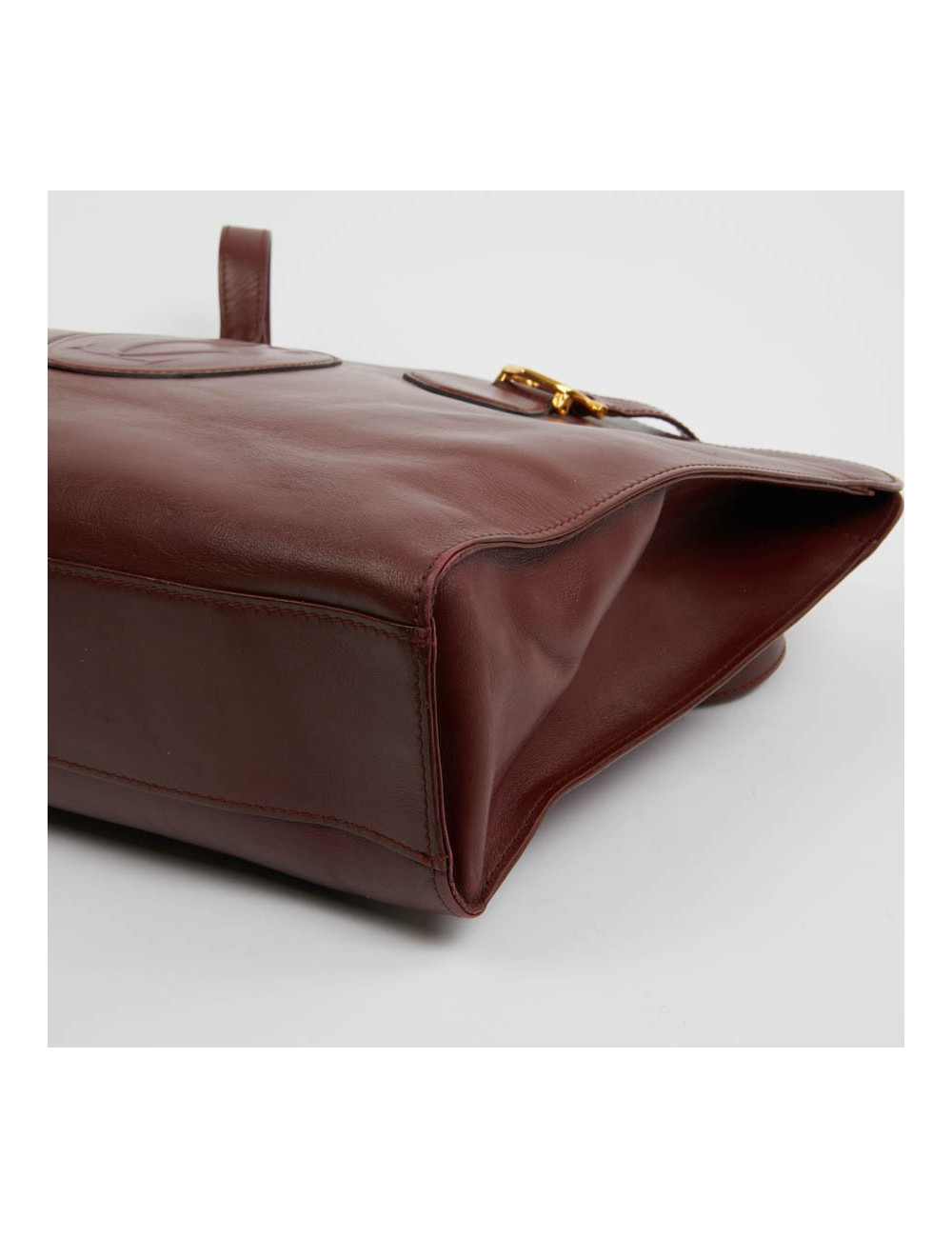 Cabas CARTIER cuir bordeaux