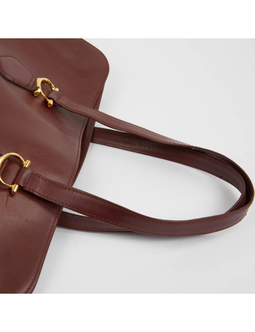Cabas CARTIER cuir bordeaux