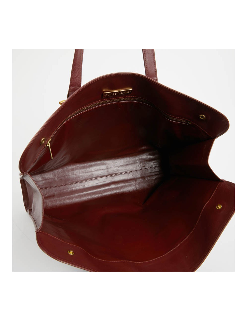 Cabas CARTIER cuir bordeaux