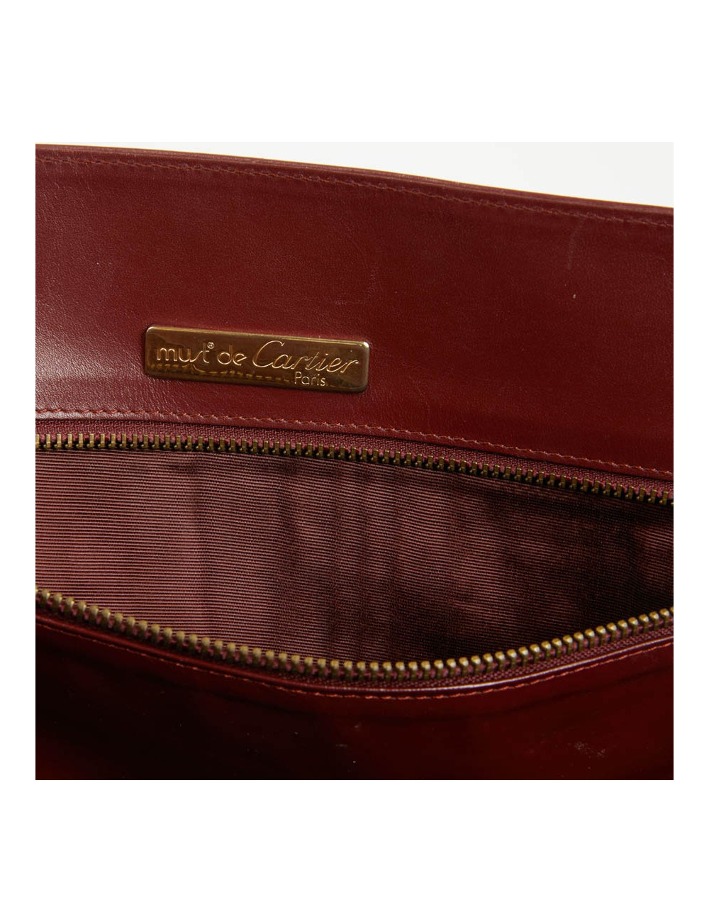 Cabas CARTIER cuir bordeaux