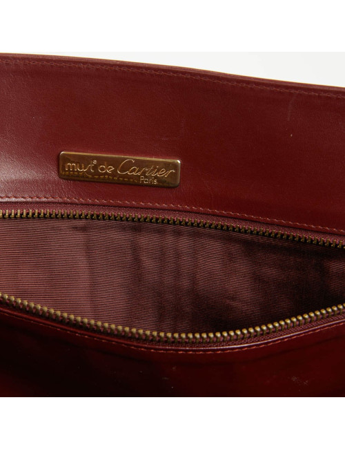 Cabas CARTIER cuir bordeaux