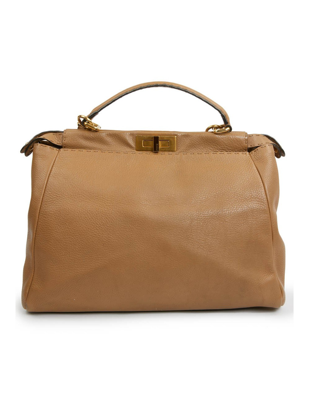 Peekaboo FENDI GM cuir grainé gold