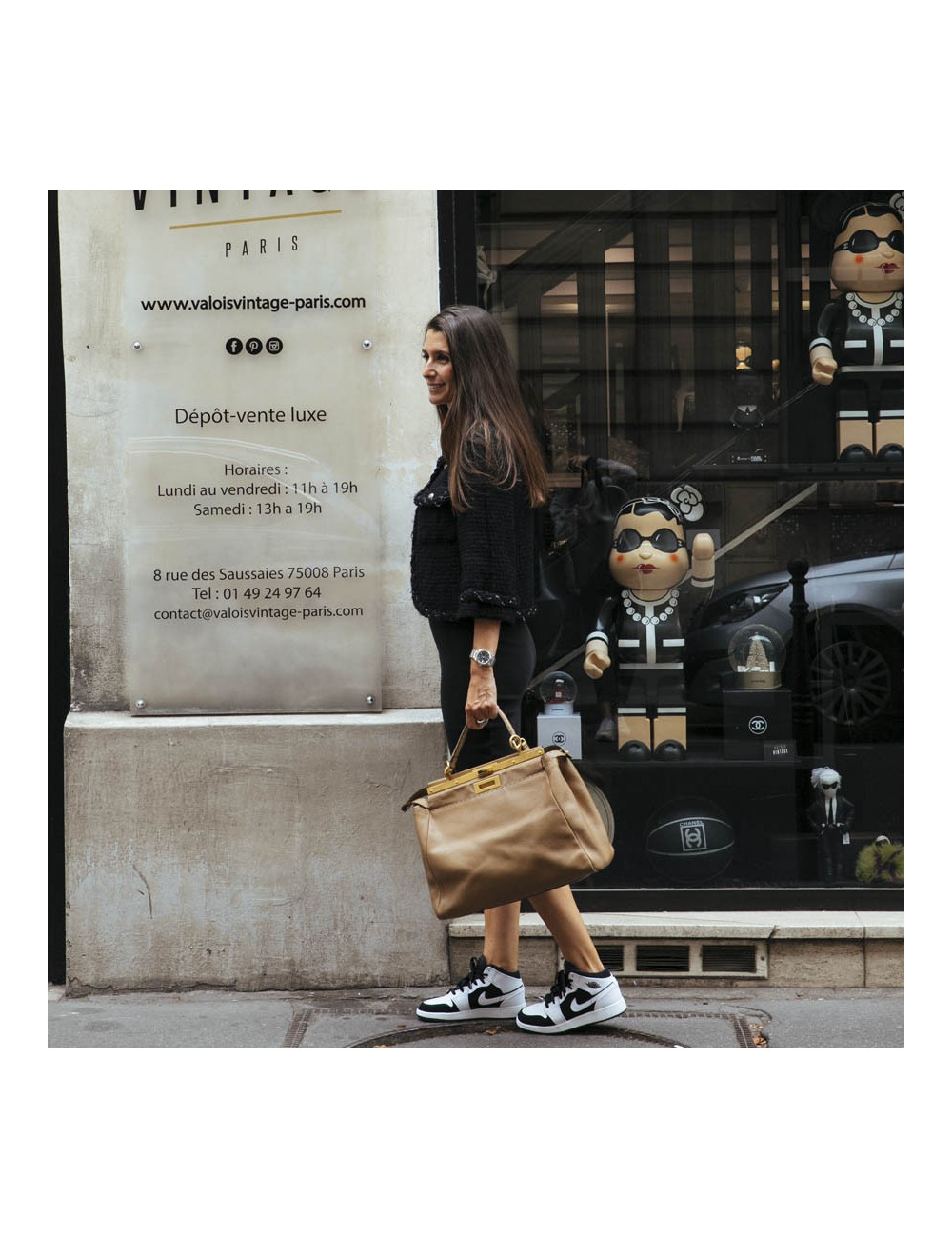 Peekaboo FENDI GM cuir grainé gold