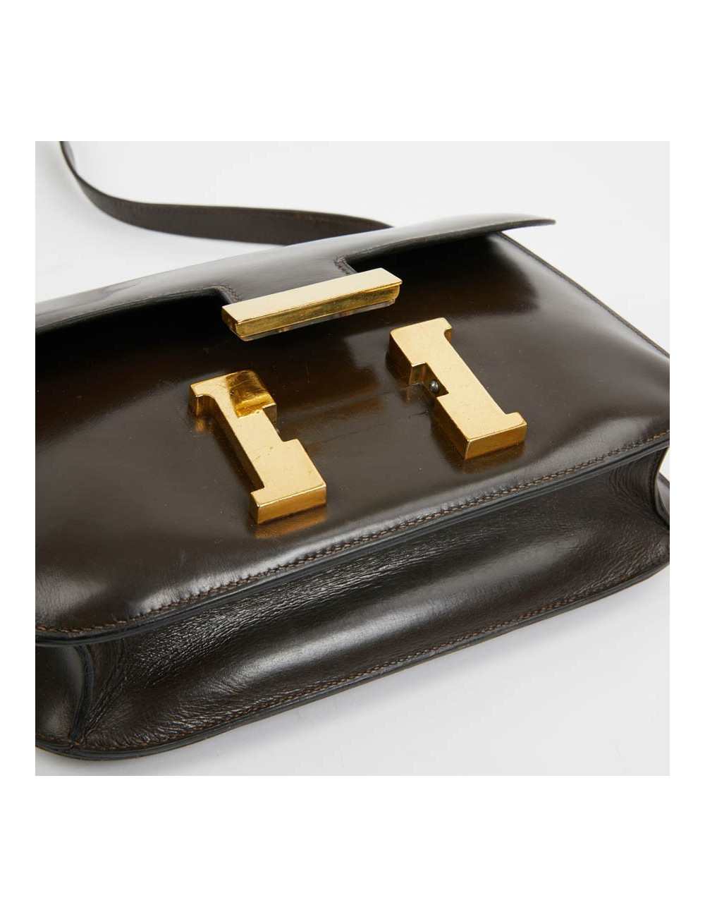 Constance marron HERMES cuir box