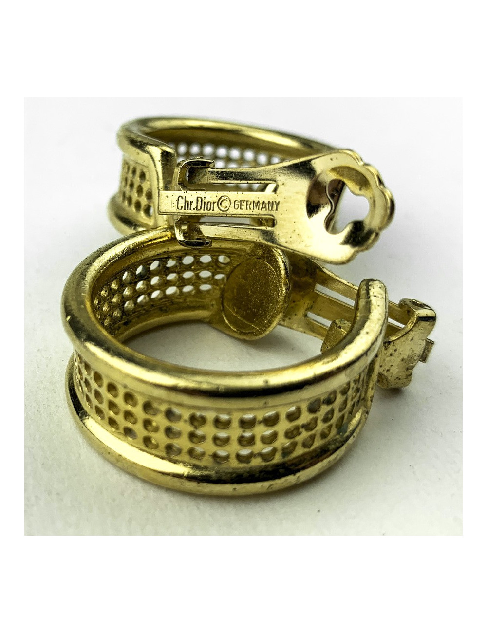 Clips créoles DIOR grillagés