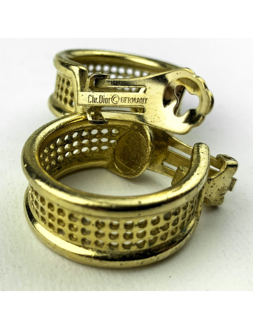Clips créoles DIOR grillagés
