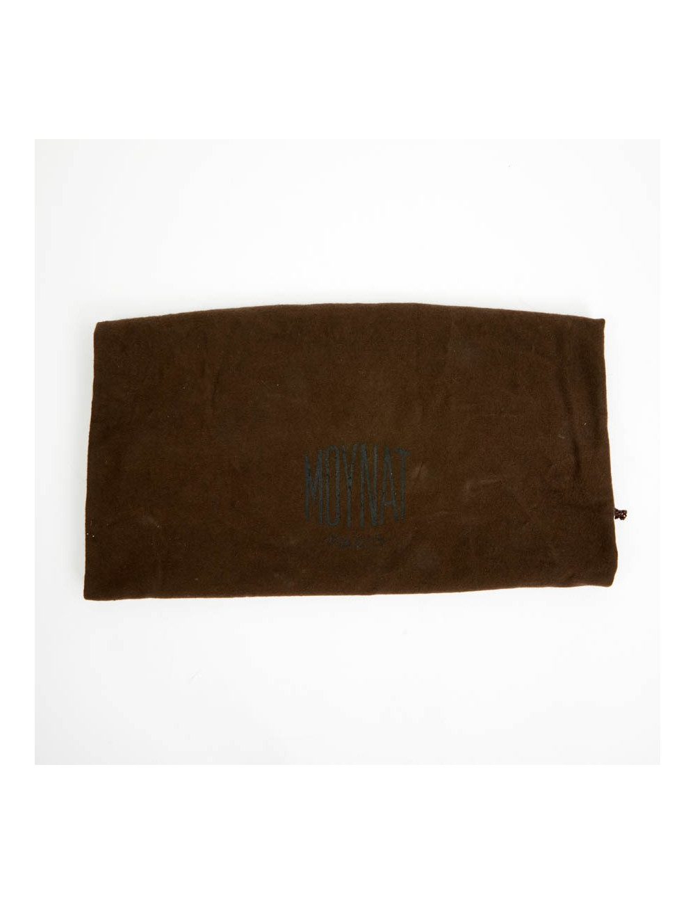 Sac Gabrielle MOYNAT cuir lisse noir surpiqué blanc