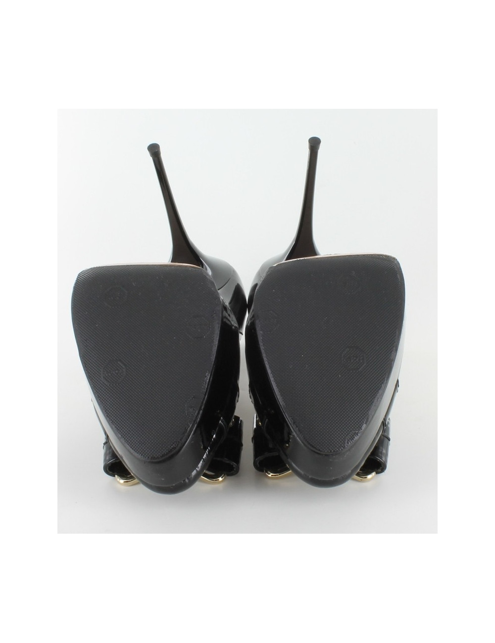 Escarpins SEBASTIAN en cuir noir verni T 38