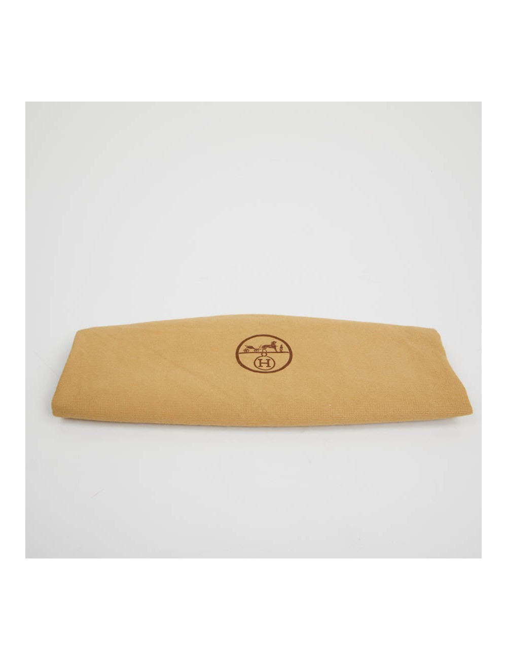 Pochette Jige HERMES cuir Courchevel rouge