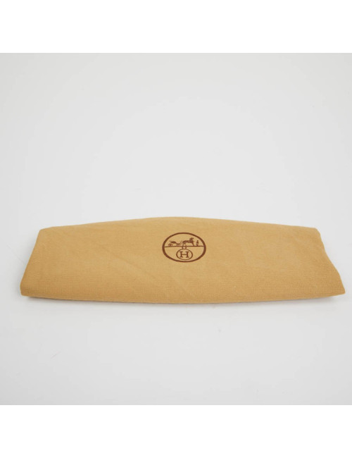 Pochette Jige HERMES cuir Courchevel rouge