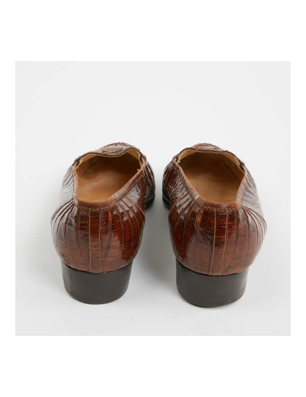Mocassins croco marron CHANEL