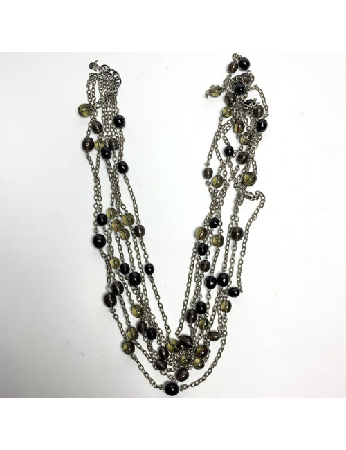 Sautoir perles MARGUERITE DE VALOIS 7 rangs 