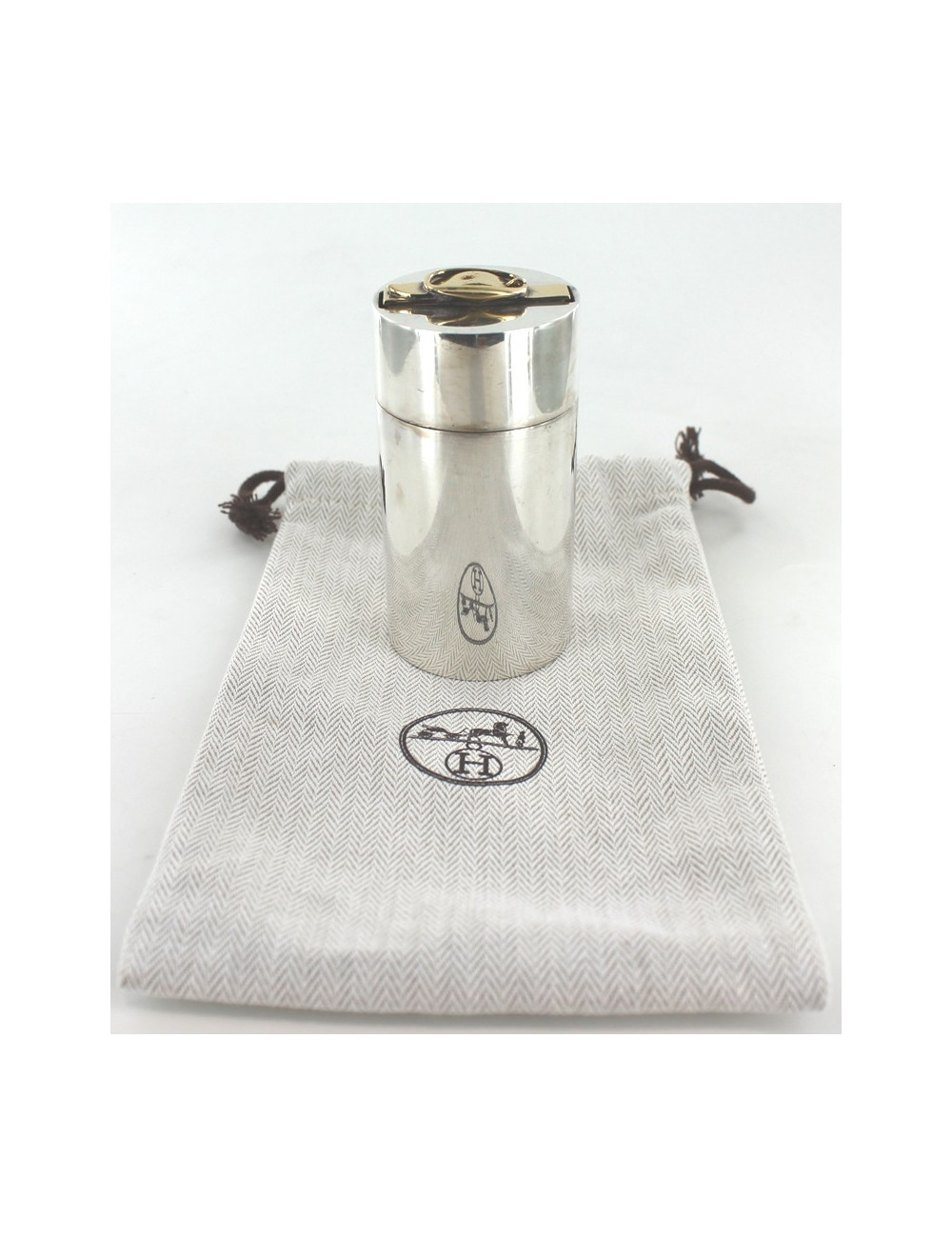 Briquet HERMES en argent massif