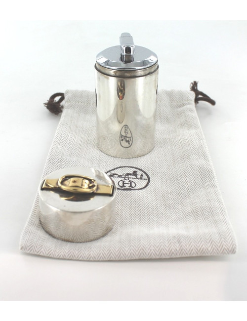 Briquet HERMES en argent massif