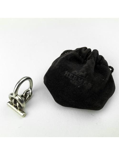 Bague Croisette HERMES  T. Argent 