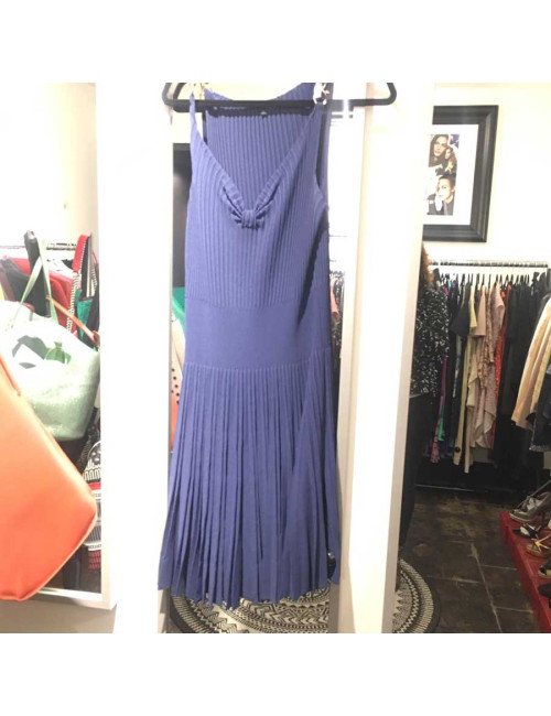 Robe GUCCI T XL plissée bleu pétrole