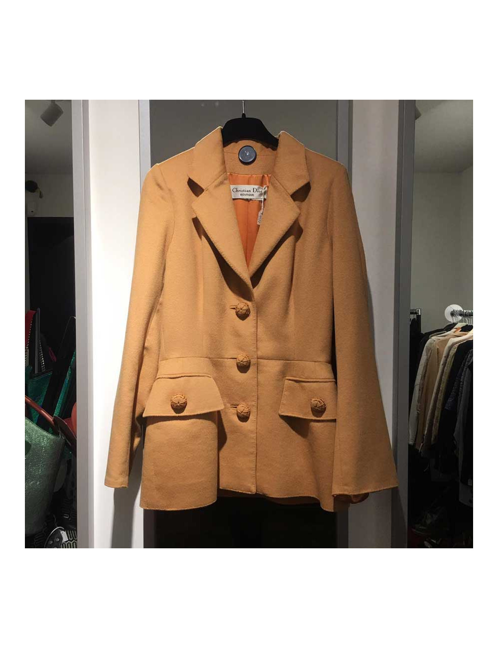 Blazer CHRISTIAN DIOR cachemire moutarde