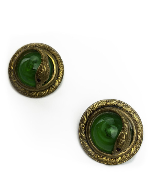 Blouse CHANEL T 38 "C H A N E L" soie