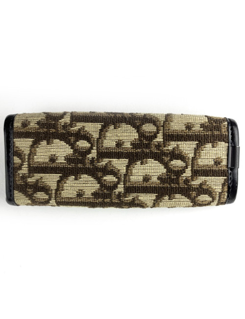 Porte-clefs CHRISTIAN DIOR toile marron