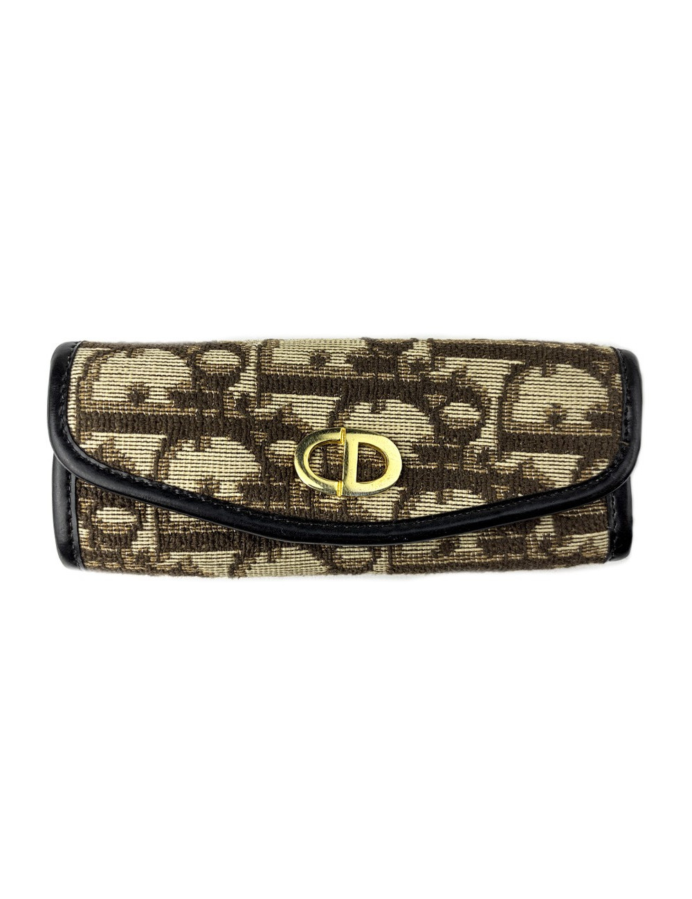 Porte-clefs CHRISTIAN DIOR toile marron