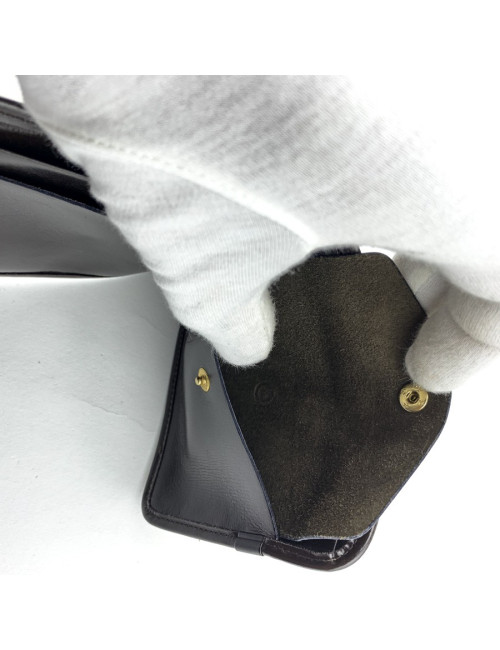 Dior Vintage Canvas and Brown Leather Wallet