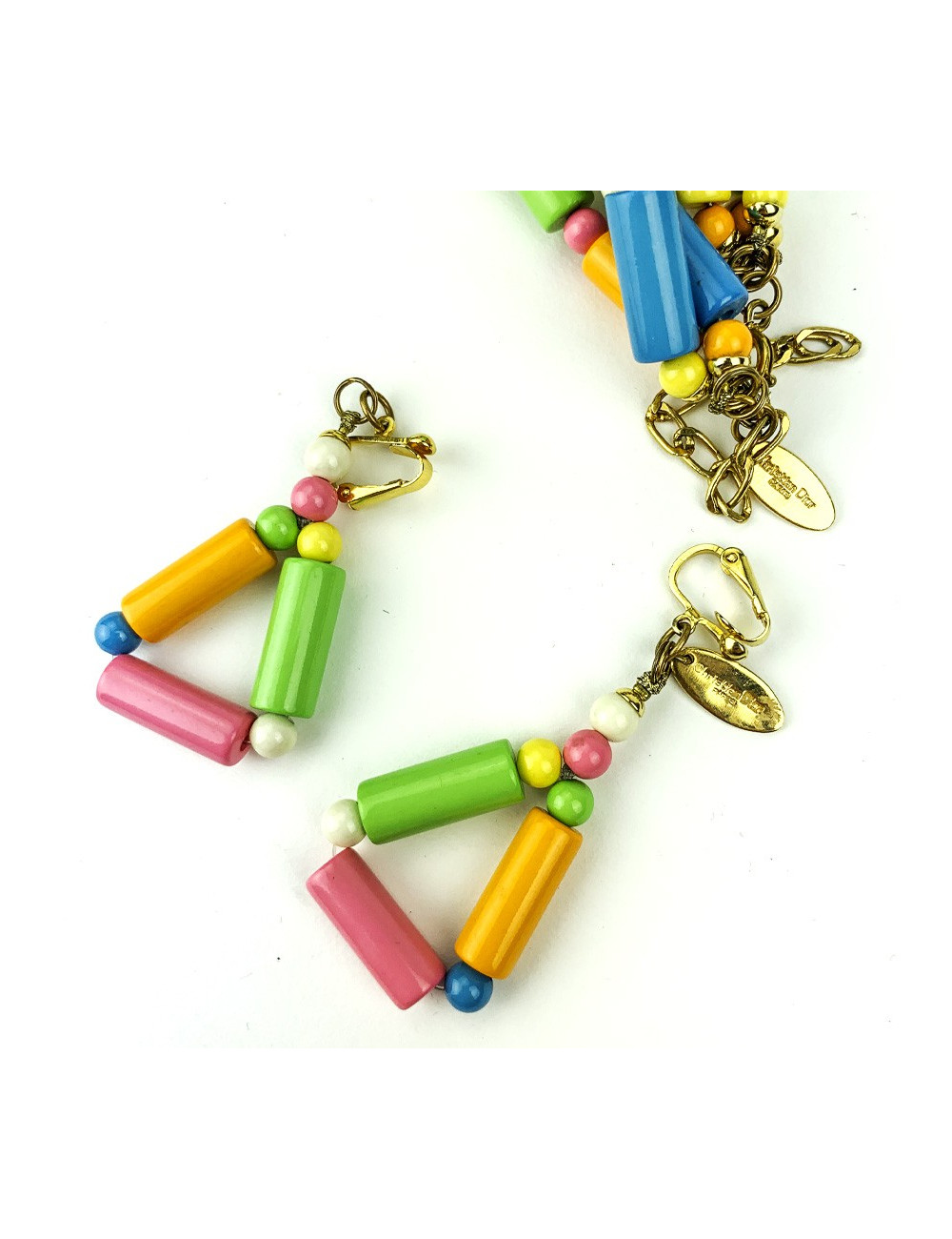 Parure Collier et boucles d'oreille CHRISTIAN DIOR