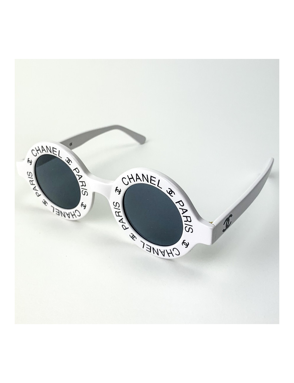 Solaires CHANEL blanches "CHANEL PARIS CC "